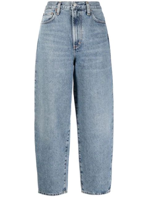 AGOLDE Balloon high-rise Tapered Jeans - Farfetch | Farfetch Global