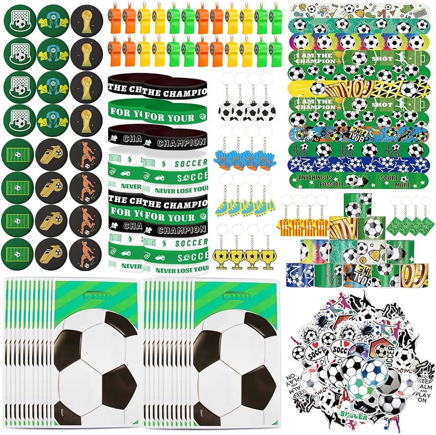 244 Pcs Soccer Party Favors Soccer Birthday Party Favors Soccer Party Decorations With Soccer Goo... | Amazon (US)