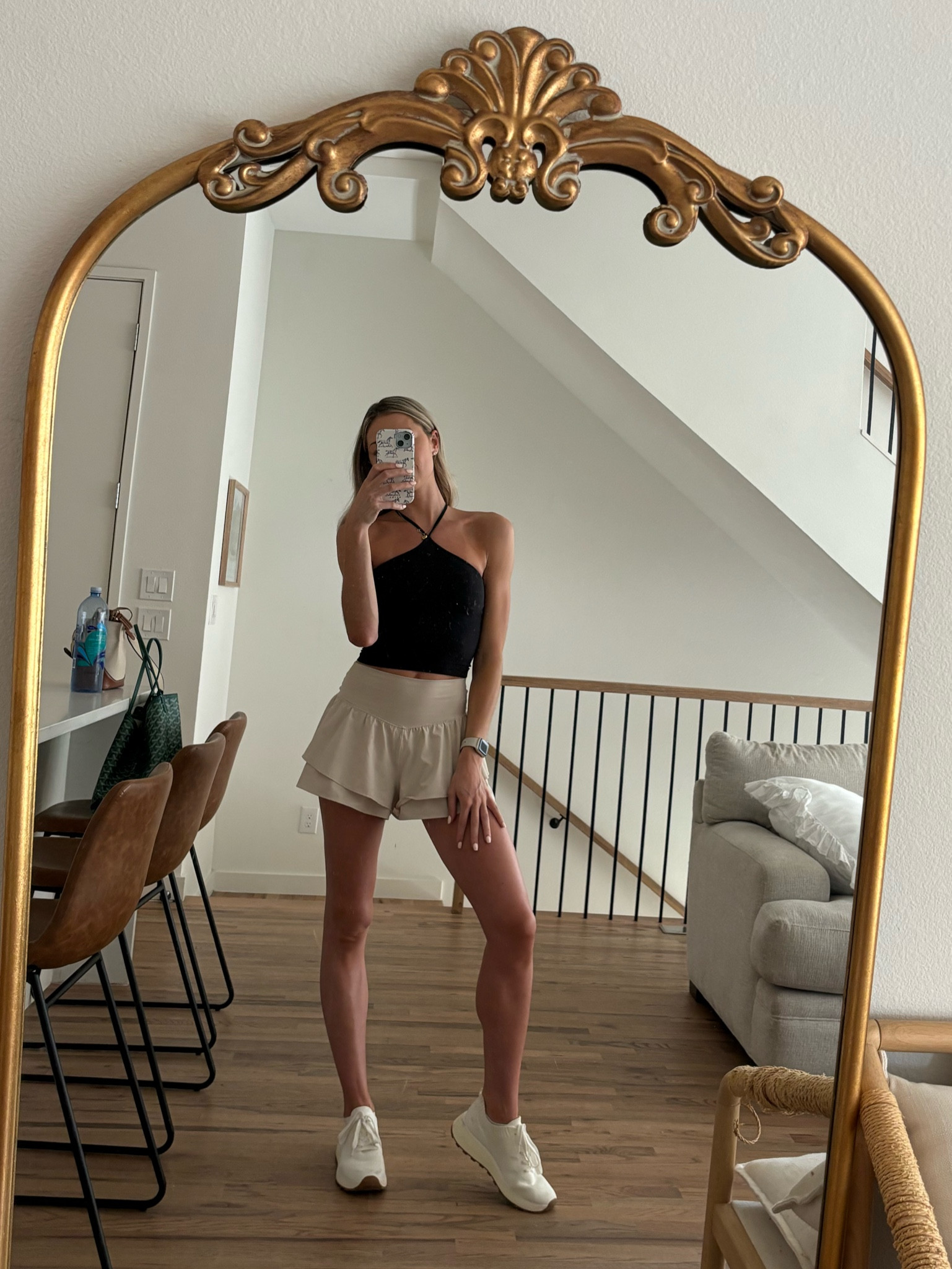 New Week, same set!! Mixing the two today. Wearing Aerie flow shorts in the new nude color and the Lululemon black halter today 💛

#LTKFindsUnder100 #LTKActive #LTKSeasonal