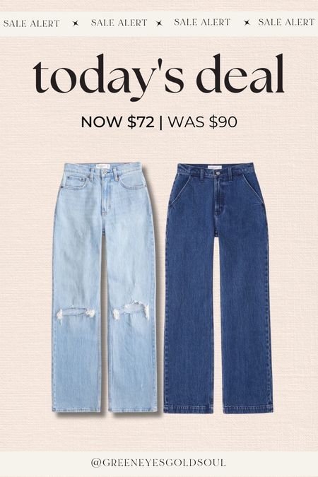 Abercrombie LTK spring sale! ❤️
Jeans, relaxed dad jeans, high rise, 90s jeans 

#LTKSpringSale #LTKU #LTKsalealert