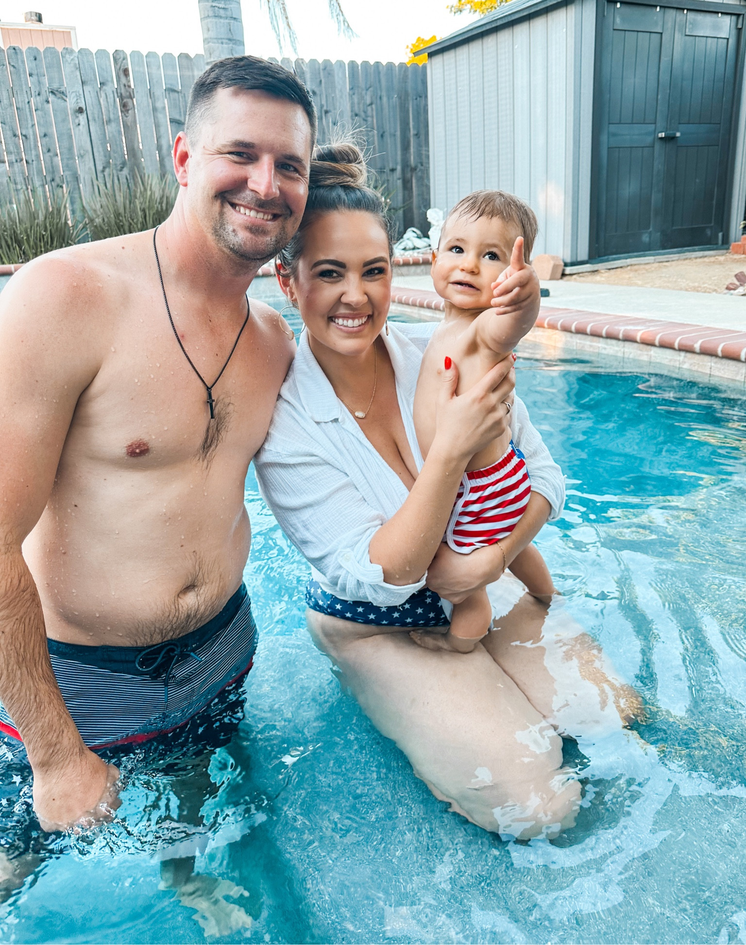 American Flag bathing suits for the family! 
Women’s bathing suit
Toddler bathing suit
Toddler swim trunks
Men’s swim trunks
Men’s flag swim trunks
Toddler boy American flag swim trunks
Women’s American flag swimsuit 


#LTKunder50 #LTKSeasonal #LTKfamily