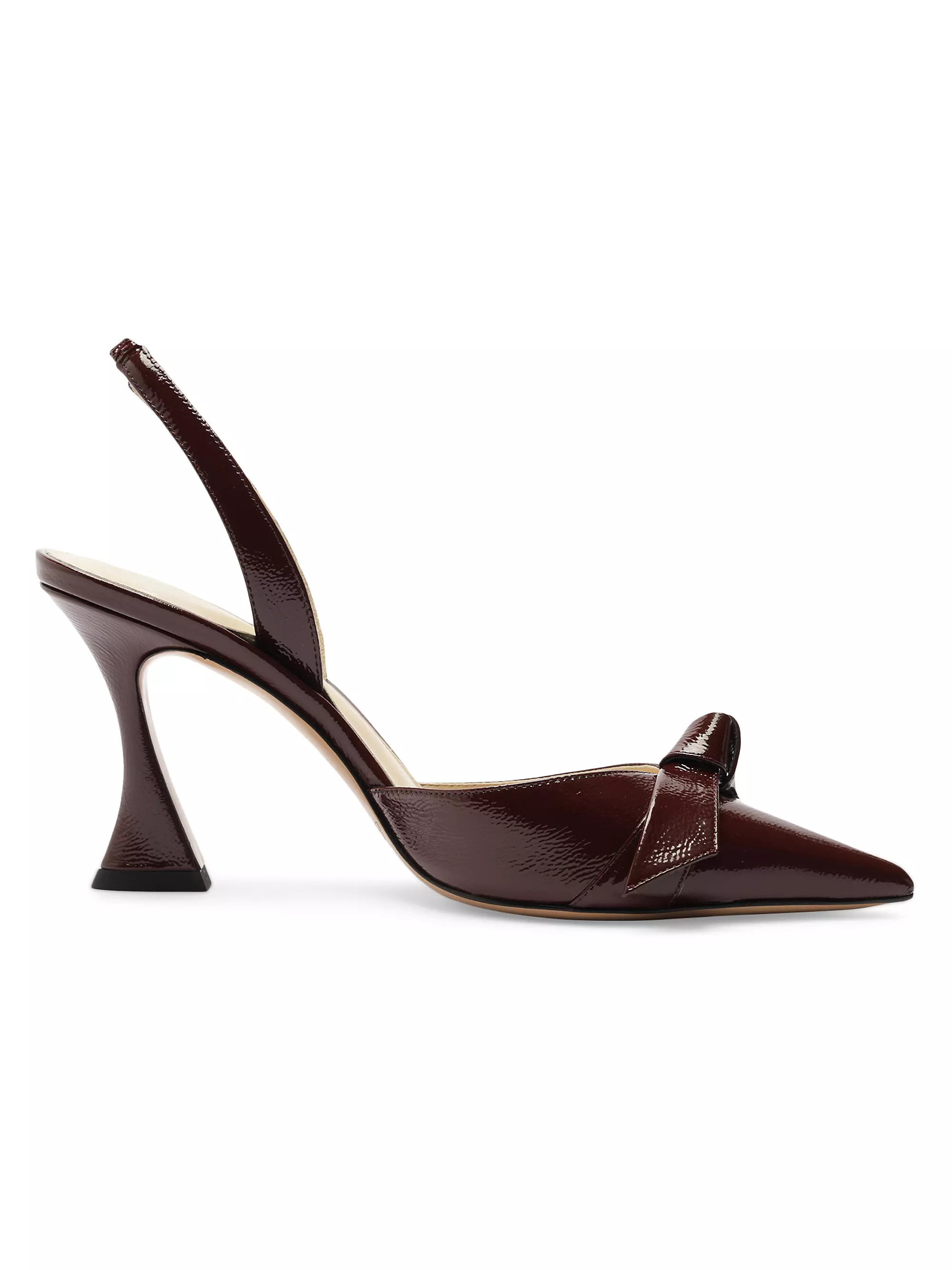 Clarita Bell 85MM Patent Leather Slingback Pumps | Saks Fifth Avenue