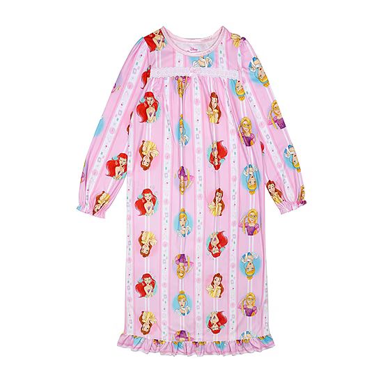 Disney Collection Toddler Girls Princess Crew Neck Long Sleeve Nightgown | JCPenney