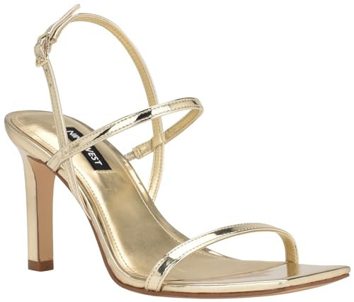 Nine West Women's Olah3 Heeled Sandal, Gold 710, 9.5 | Amazon (US)