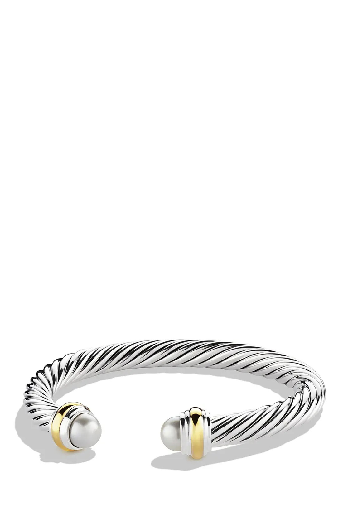 Women's David Yurman Cable Classics Bracelet With Semiprecious Stones & 14K Gold, 7Mm | Nordstrom