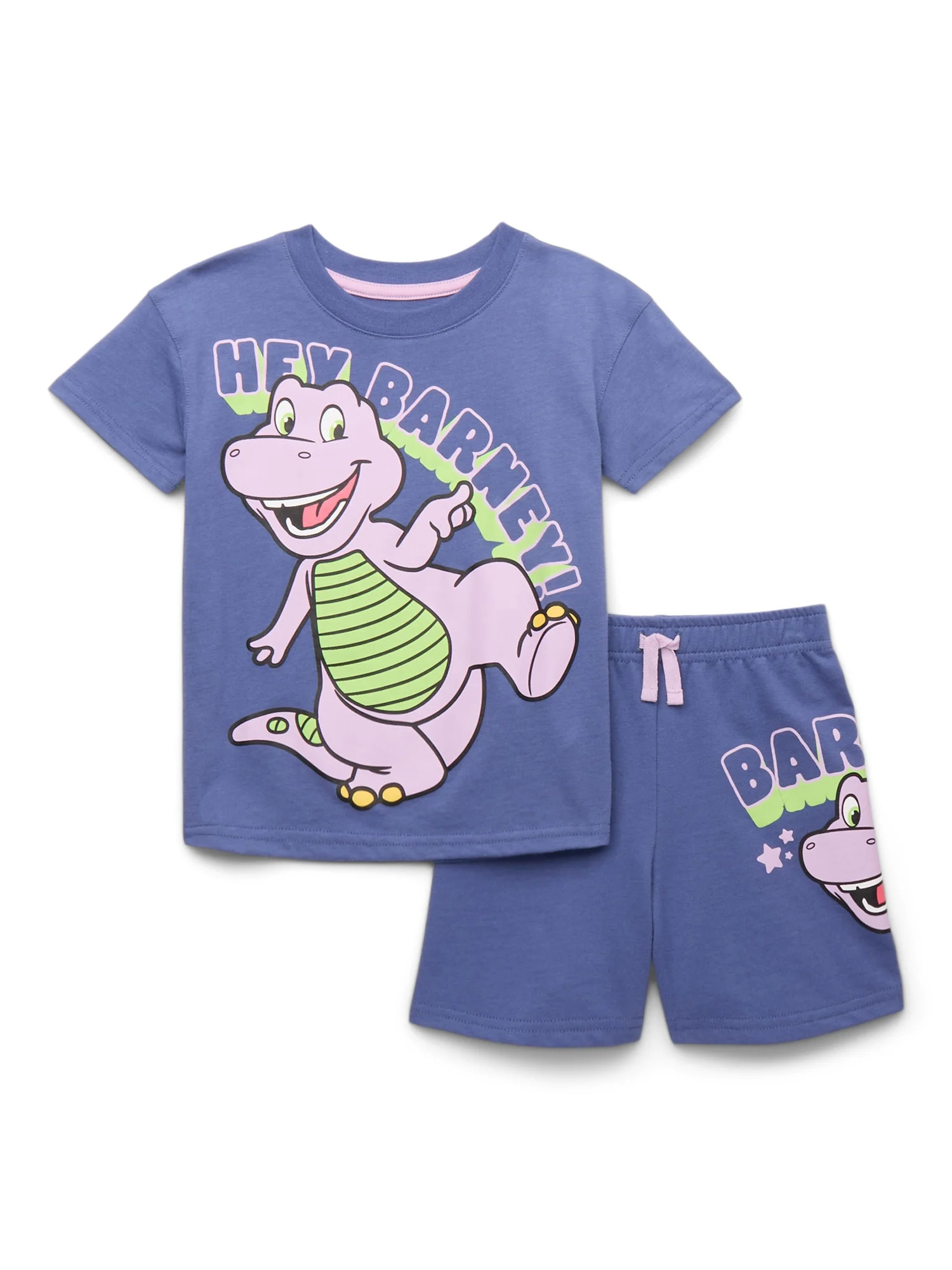 Barney Toddler Graphic Tee and Shorts Set, 2-Piece, Sizes 12M-5T | Walmart (US)