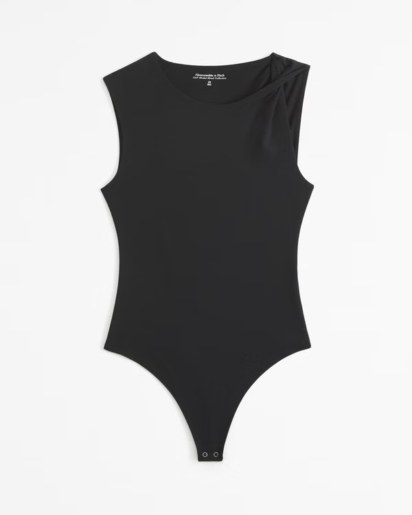 Women's Cotton-Modal Twist Shell Bodysuit | Women's Clearance | Abercrombie.com | Abercrombie & Fitch (US)
