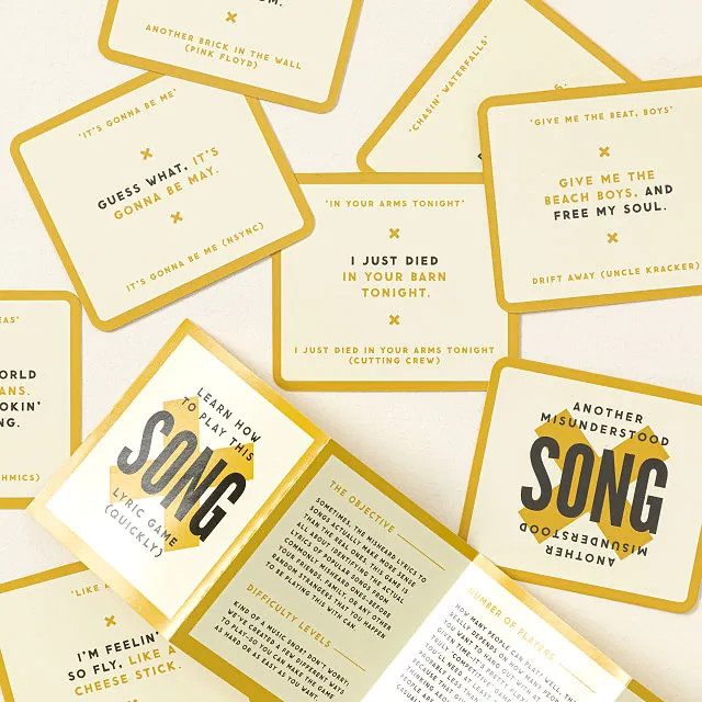 Misunderstood Songs Game | UncommonGoods