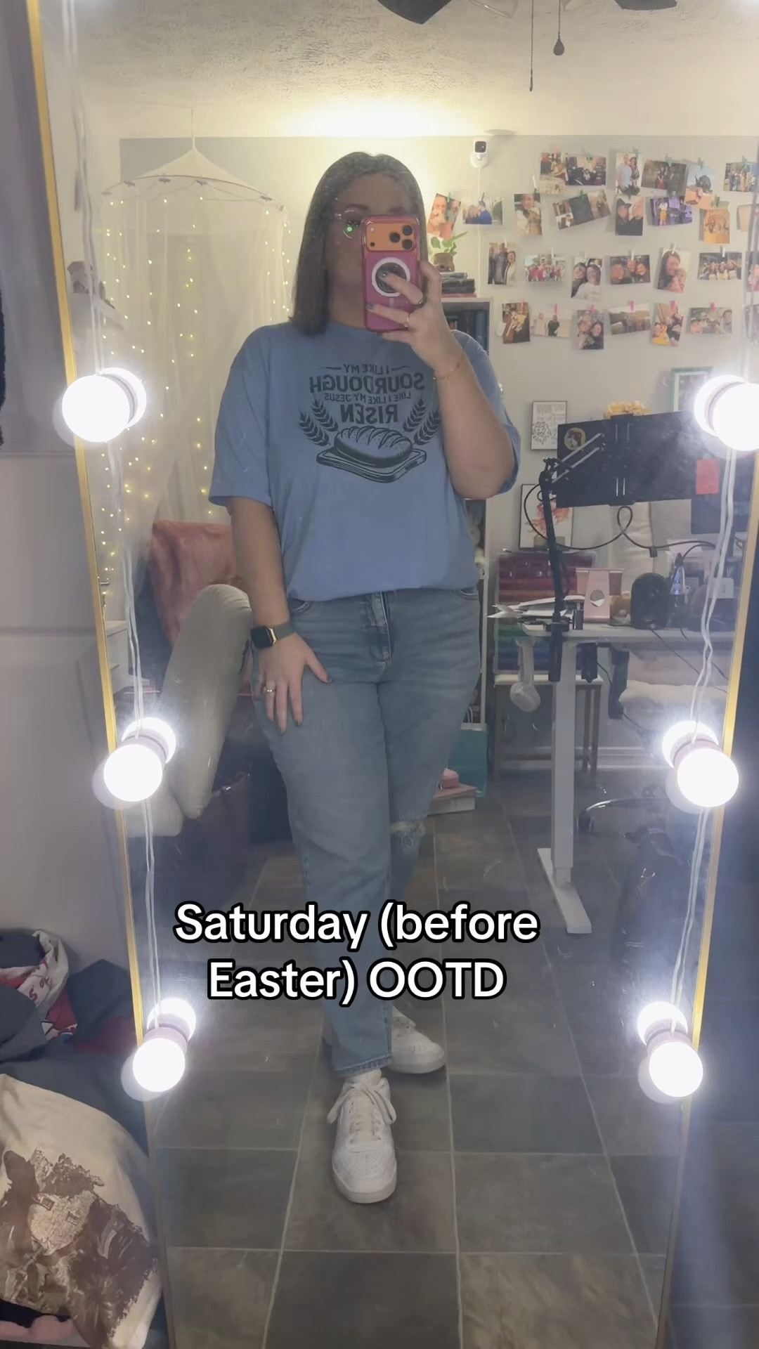 This shirt will be worn ALL YEAR ROUND! Not just Easter! Saturday (before Easter) OOTD! If you don’t have a croptuck, you need one!! #ootd #midsize #springtime #jesusisrisen #sourdough 

#LTKSeasonal #LTKootd #LTKMidsize