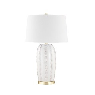 Ceramic 31" Ribbon Table Lamp, Ivory | Bed Bath & Beyond