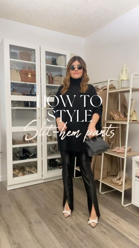 These slit-hem pants are amazing! They will be available online soon! Ave this post!! For now I linked similar ones via H&M! 

#LTKHoliday #LTKunder50 #LTKCyberweek