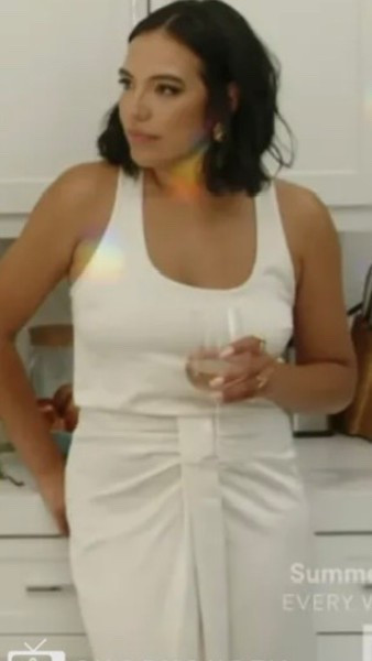 Summer House: Season 9 Episode 3
Danielle's White Twist Front Midi Dress