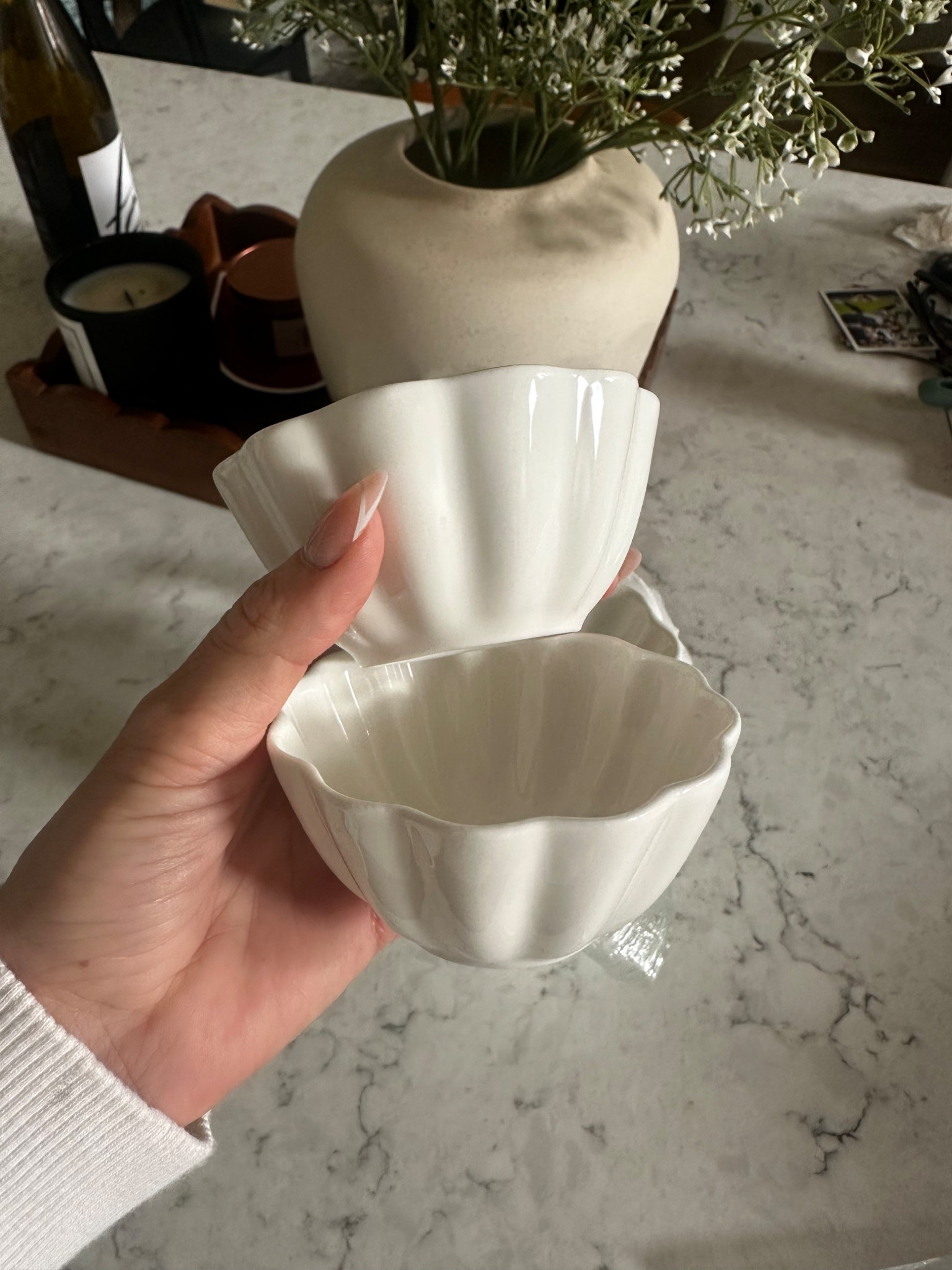 Adorable scalloped bowls for my charcuterie board, dessert bowls, candy bowl, condiment bowl, scalloped bowl decor from Amazon

#LTKHome #LTKfoodie #LTKValentine