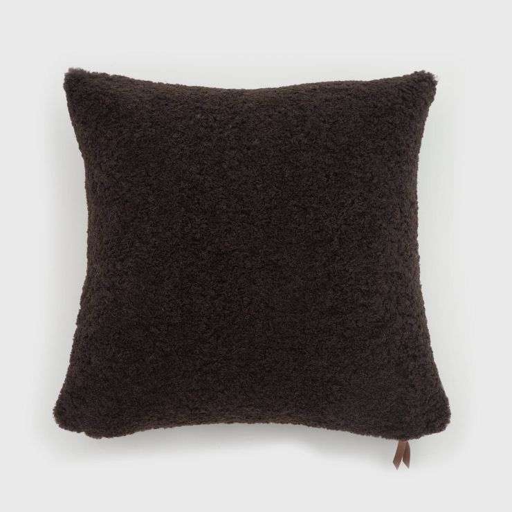 Oversize Teddy Faux Shearling Lux Throw Pillow - Evergrace | Target