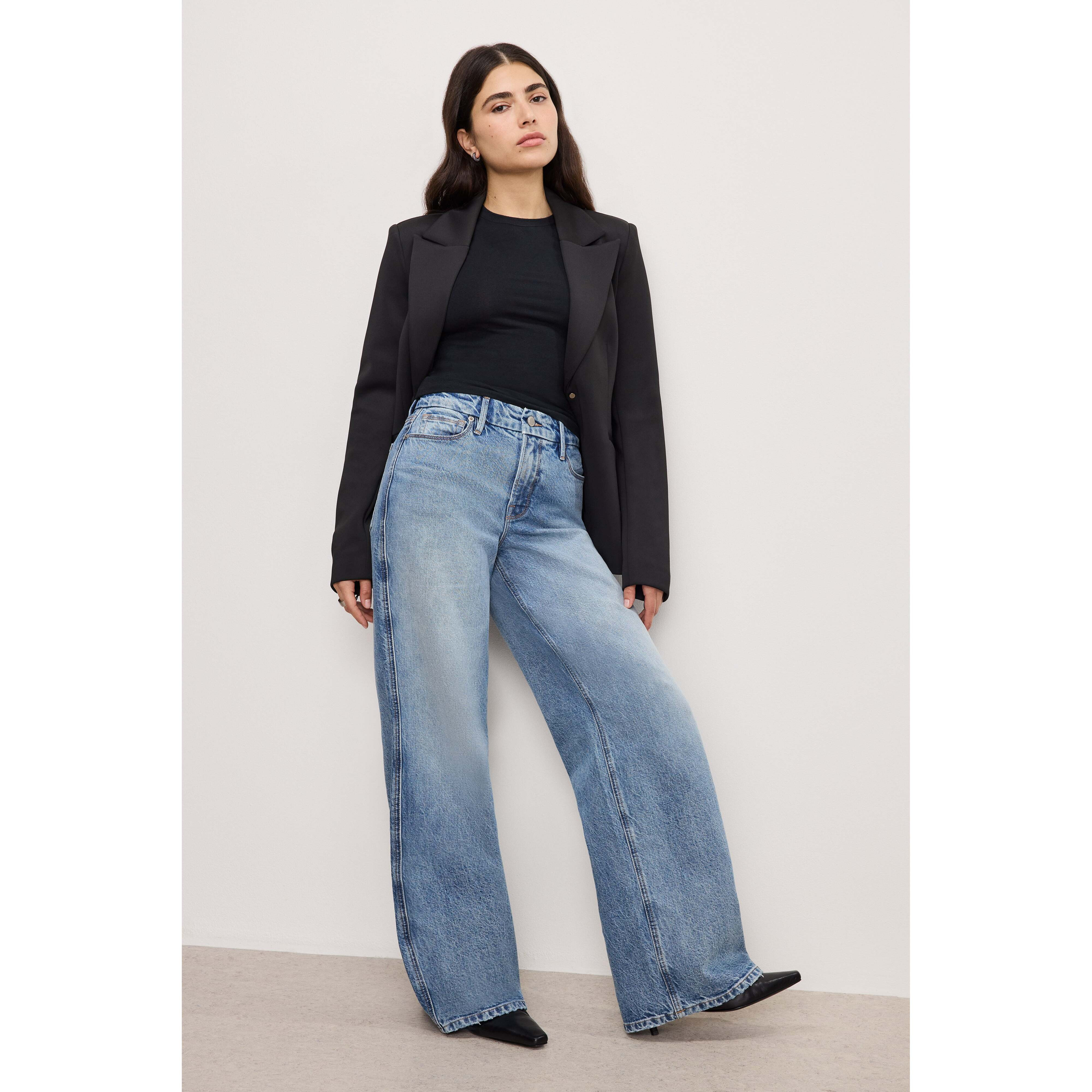 Women's Good Petite Skate Jeans | Indigo, Size 2 | Good American by KhloÃ© Kardashian | Good American