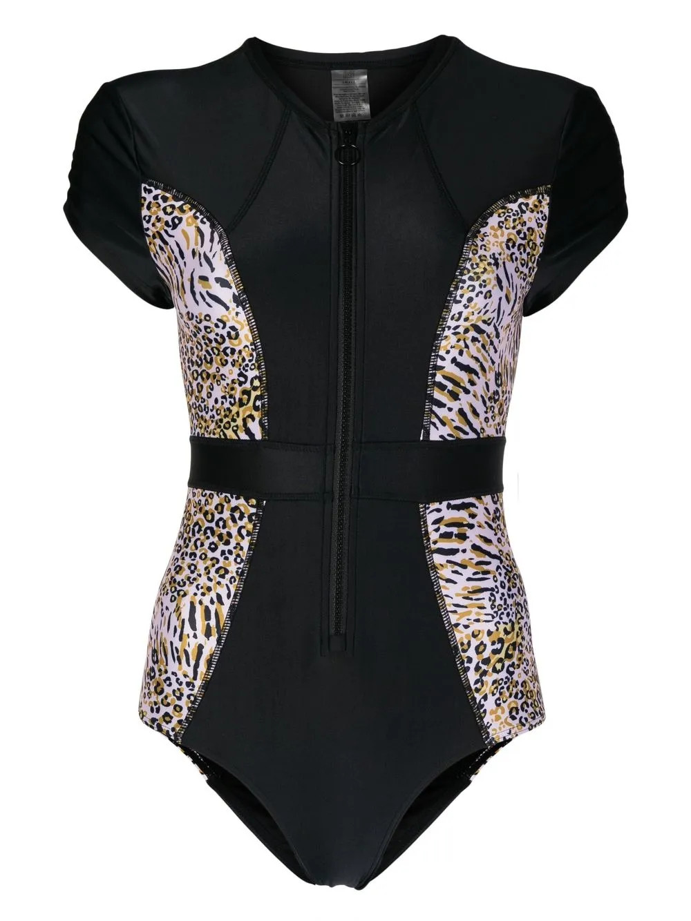 Duskii leopard-print cap-sleeve Spring Suit | Black | FARFETCH | Farfetch Global
