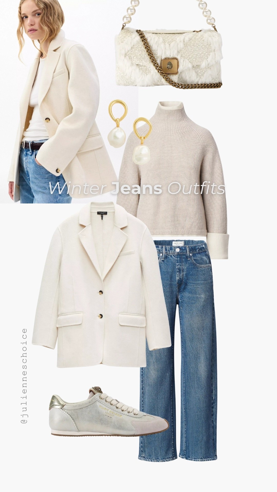 Winter Jeans Edit
Cozy knits, soft neutrals, and everyday denim essentials for the season.✨julienneschoice

#winterjeans
#winteroutfits #jeansedit #cozystyle #winterknits #coldweatherfashion #LTKfinds #LTKwinter

#LTKSeasonal #LTKootd