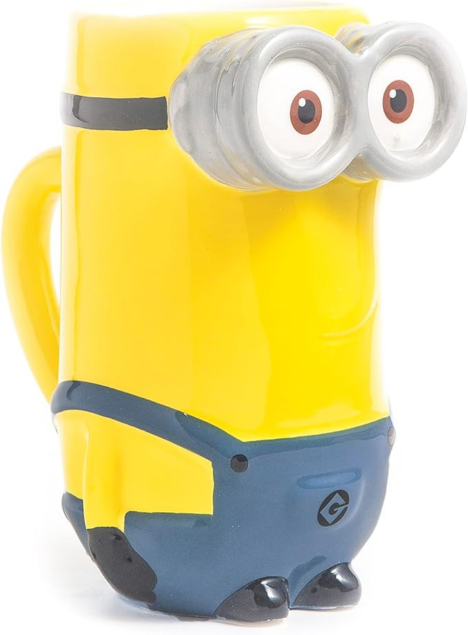 Zak Designs Despicable Me Kevin Minion 3D Sculpted Ceramic Coffee Mug for Hot Drinks, 14 oz | Amazon (US)