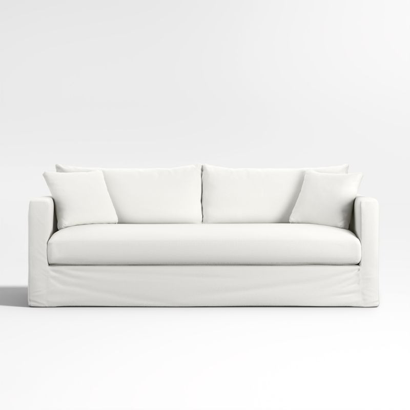 Willow II Slipcovered Bench Sofa + Reviews | Crate & Barrel | Crate & Barrel