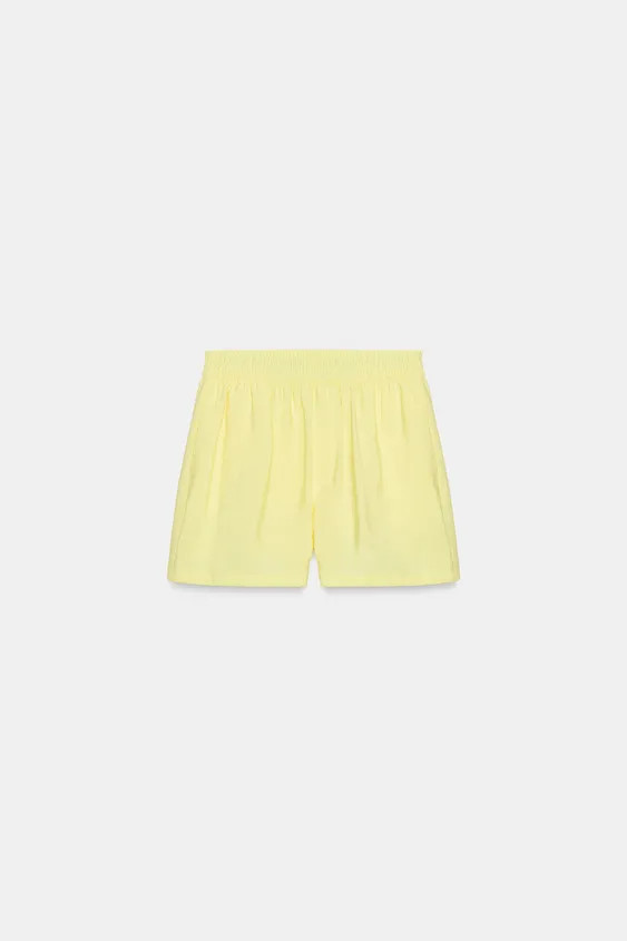 RELAXED SHORTS WITH ELASTIC WAIST | Zara UK