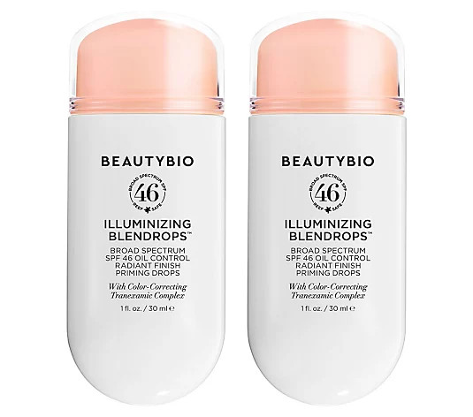 BeautyBio Blendrops SPF 46 Skin Primer Drops Duo | QVC