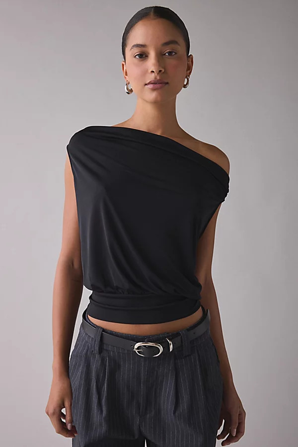 Urban Outfitters UO Sneaky Link Off-The-Shoulder Crop Top in Black, Women's at Urban Outfitters | Urban Outfitters (US and RoW)