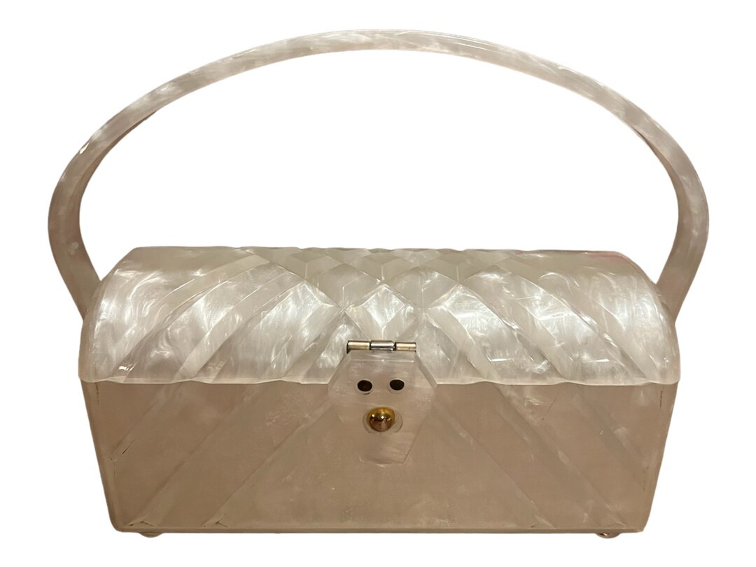 Vintage Patricia of Miami Pearl Lucite Purse | Etsy (US)