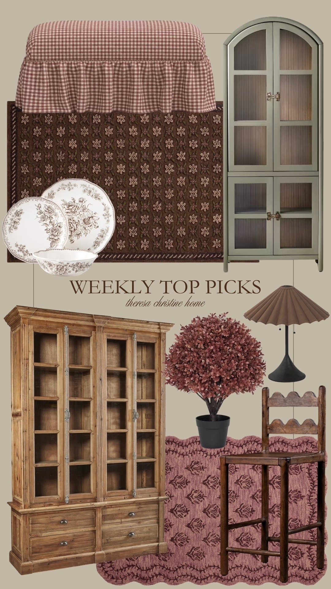 Weekly top picks from last week 🤎 Happy Labor Day, all! I hope you have a great long weekend. I’m so glad you all loved these finds like I do! They’re all favorites of mine — especially the faux mums, patterned rugs, and cozy home decorative hutch cabinets!

#LTKHome