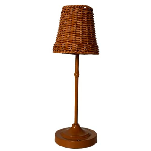 Rechargeable Wicker Table Lamp, Handwoven Rattan Desk Lamp 3-Way Dimmable with Touch Control Cord... | Amazon (US)
