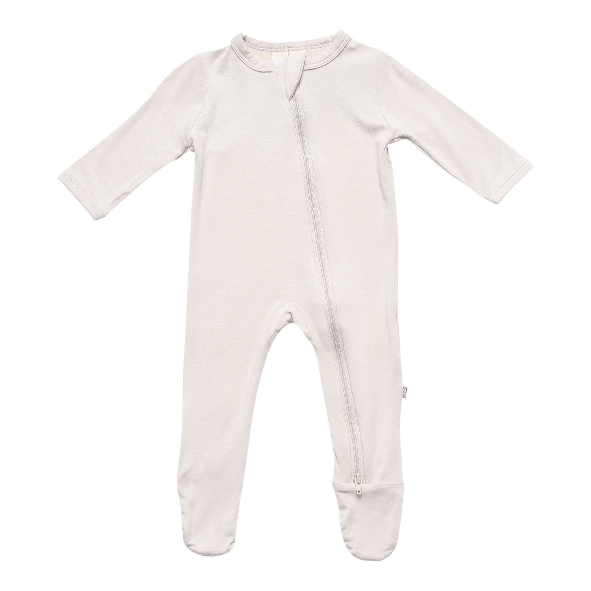 Zippered Footie in Oat | Kyte BABY