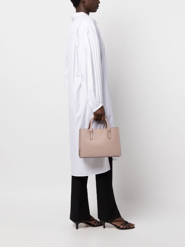 logo-plaque leather tote bag | Farfetch Global