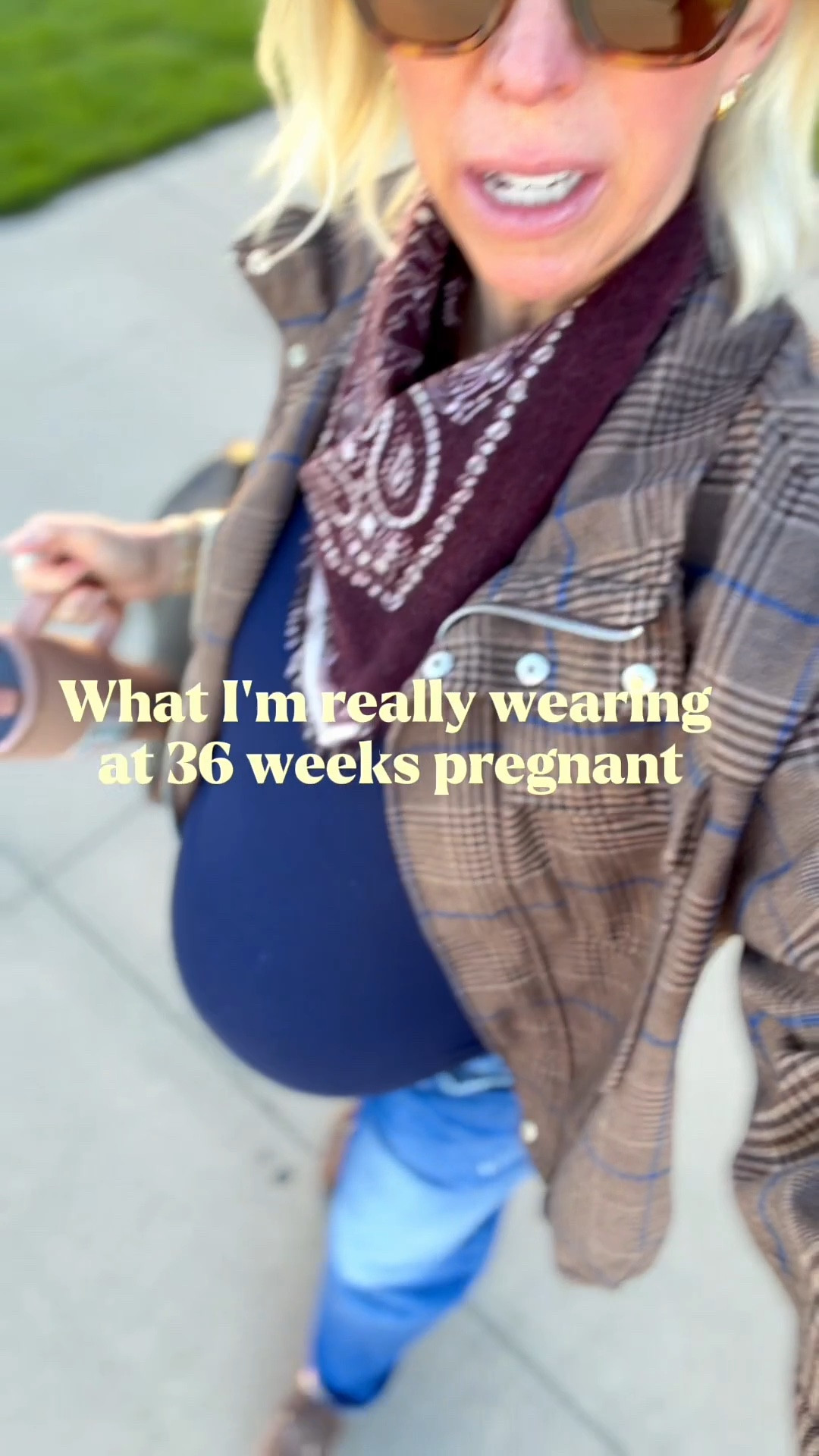 What I’m really wearing at 36 weeks pregnant. 
I still wanna look pull together and cute when I leave the house, I always feel so much better👏🏻￼

#LTKdayinmylife #LTKgrwm #LTKOver40