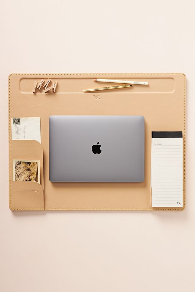 Maren Leather Desk Blotter | Anthropologie (US)