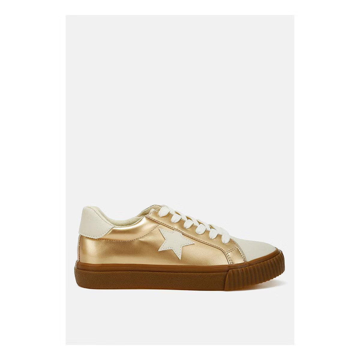 Jumping jacks Metallic Faux Leather Star Sneakers | Target