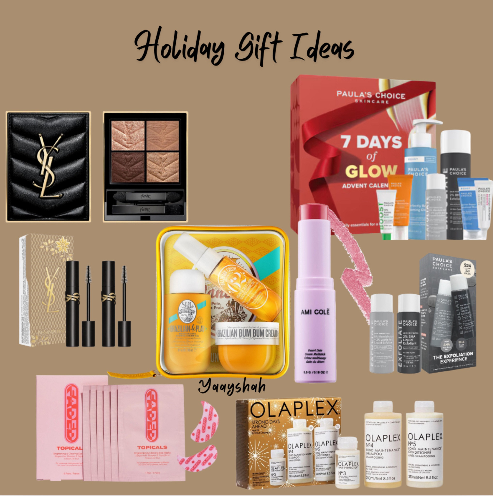 Holiday gift ideas - Skincare/Makeup/Hair Care 

#LTKGiftGuide #LTKHoliday