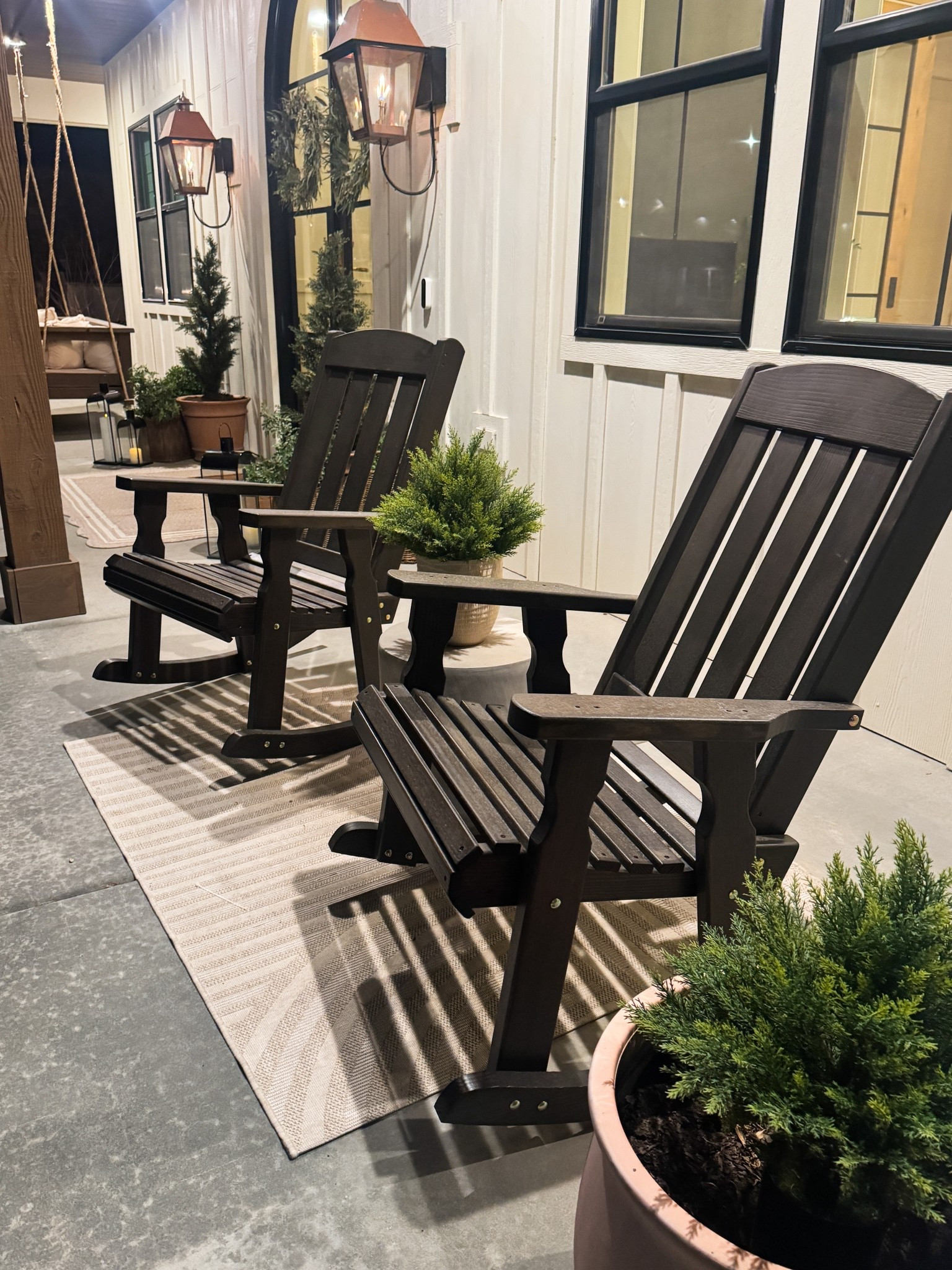 Loving these new rocking chairs we just added to our front porch. Ready for sunrise watching with coffee. 

#LTKHome