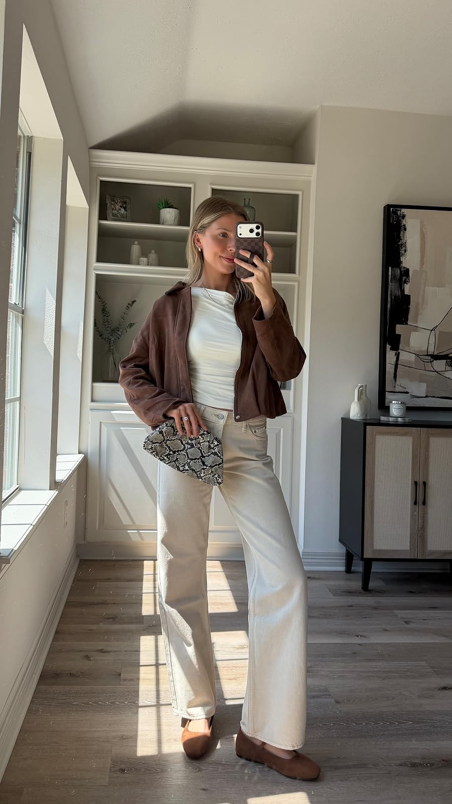 Casual chic fall outfit - S in tank, 26 in jeans, M in suede jacket.
 

 #LTKootd #LTKTall