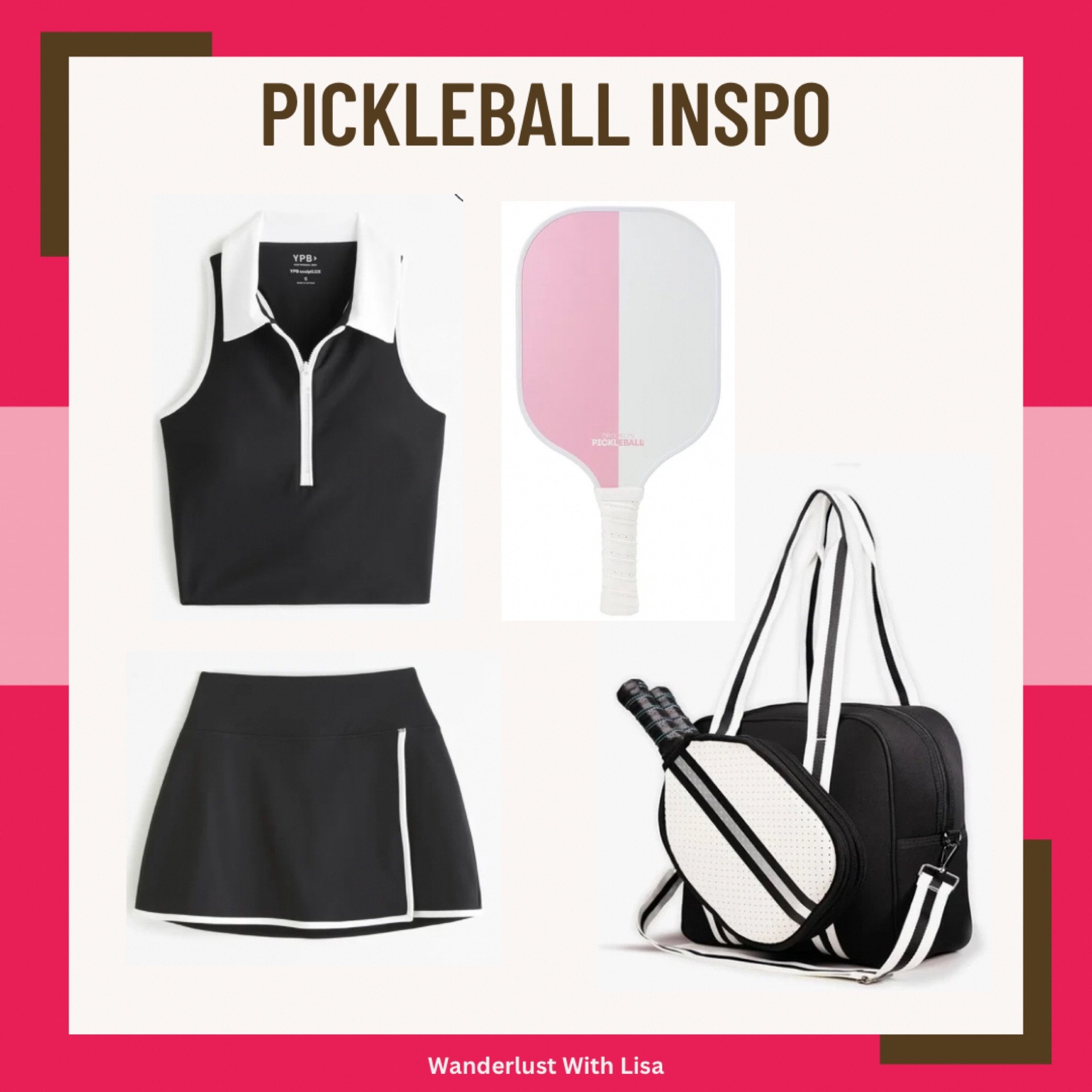 Cutest Pickleball Outfit with bag! 

Abercrombie workout clothes 
Abercrombie athleisure 
Pickleball skirt 
Pickleball bag from Amazon 
Amazon pickleball 

#LTKSeasonal #LTKActive #LTKFitness