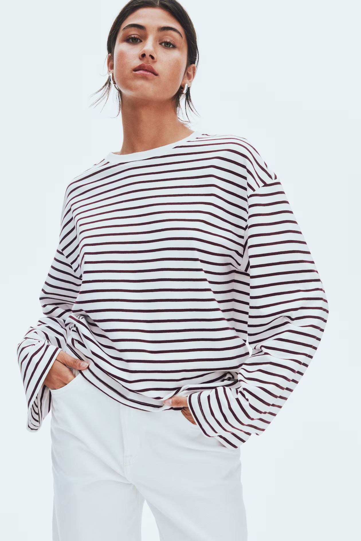 Long-Sleeved Cotton Top | H&M (US + CA)