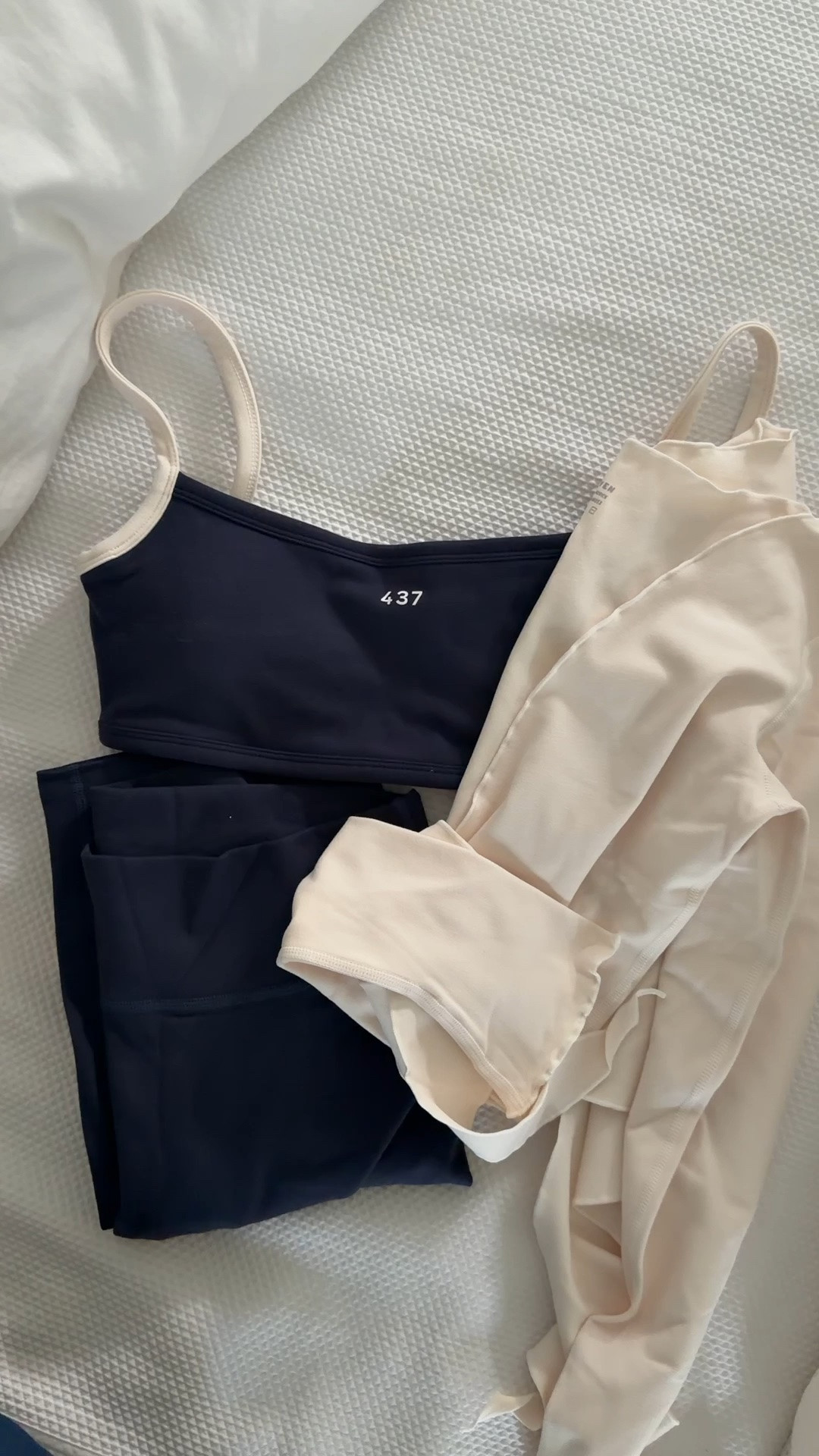 Nothing helps motivate a workout quite like new workout clothes! The moisture wicking material of this brand is so cool! The wrap top is perfect for Pilates