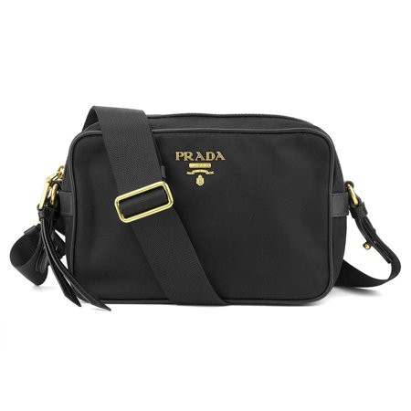 New Prada Tessuto Nylon Black Camera Bag Cross Body 1BH089 | Walmart (US)