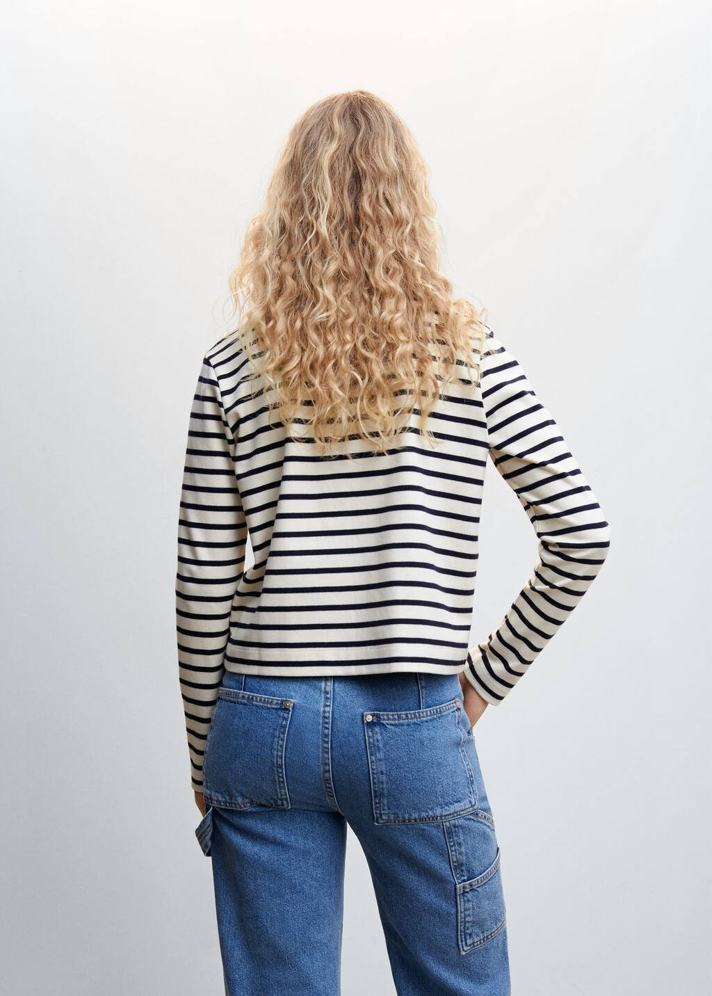 Striped cardigan with buttons | MANGO (US)