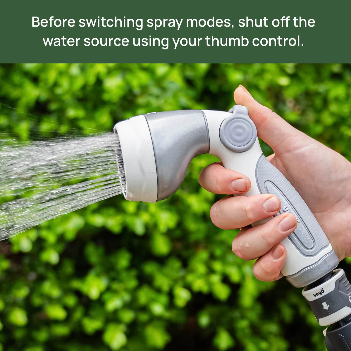 Watering 9 Spray Pattern Garden Hose Nozzle | Wayfair North America
