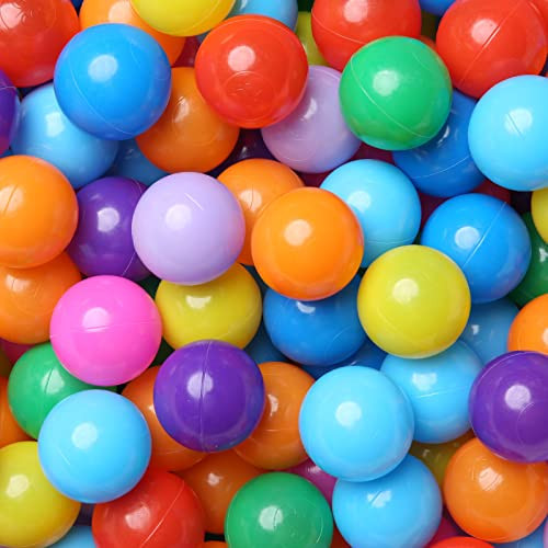 Ball Pit Balls 100 Play Balls Plastic Balls for Baby Girls Toddlers Kids Play Tent Pool Playhouse Playpen Party Decoration, Red Orange Purple Blue Green | Amazon (US)