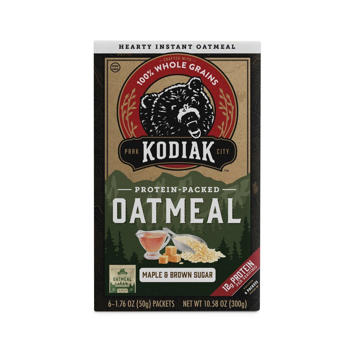 Kodiak Protein-Packed Instant Oatmeal Maple & Brown Sugar - 6ct | Target