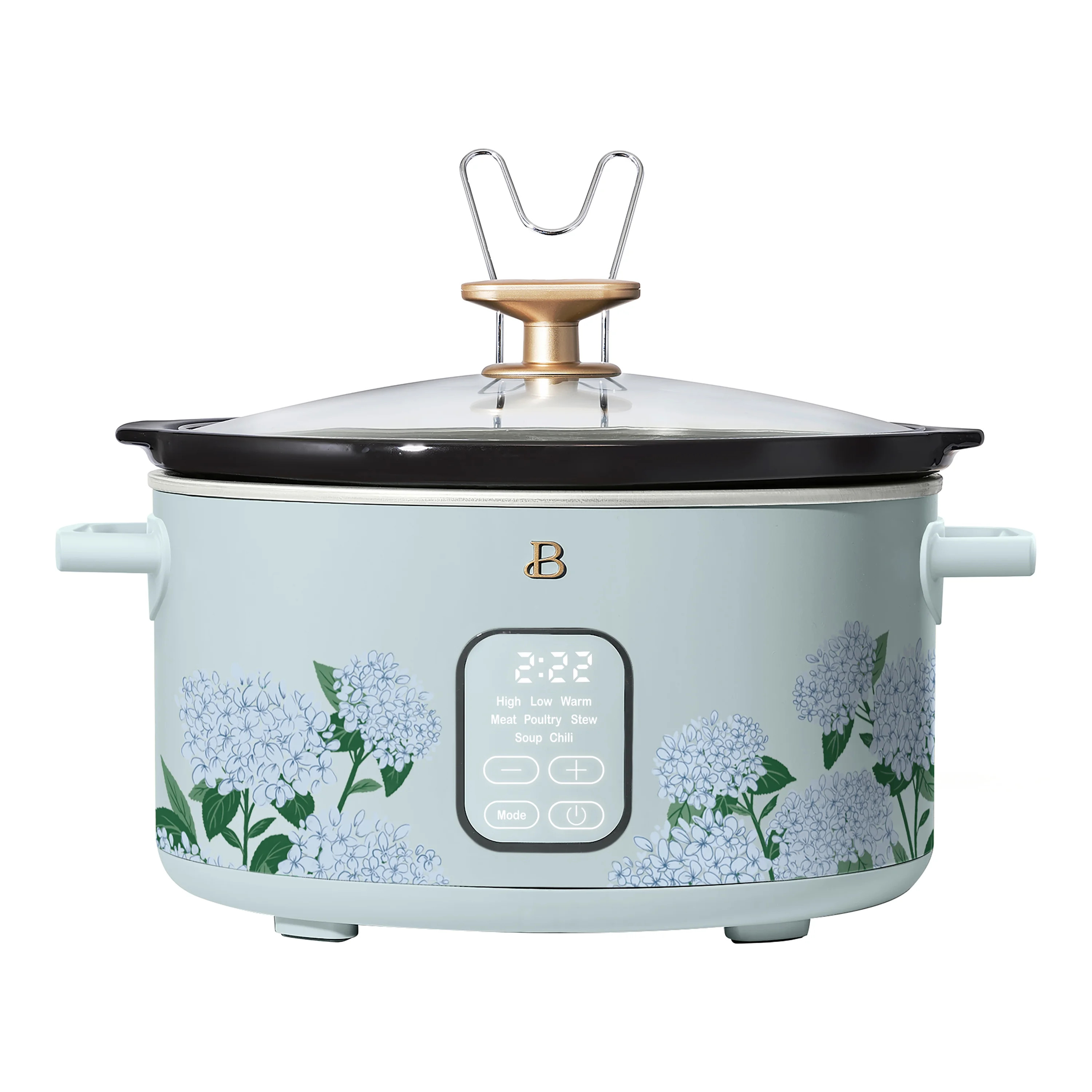 Beautiful 6 Qt Programmable Slow Cooker, Hydrangea Floral by Drew Barrymore | Walmart (US)