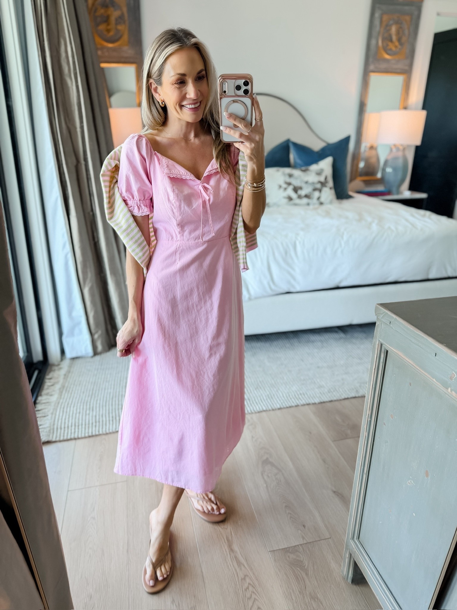 This dress from Walmart is just the prettiest fit and cut. And I love this pink! It’s the perfect spring in summer outfit that can be dressed up for spring events or dress down with sneakers or sandals like I have styled here 🌸

#LTKootd #LTKMothersDay #LTKPetite