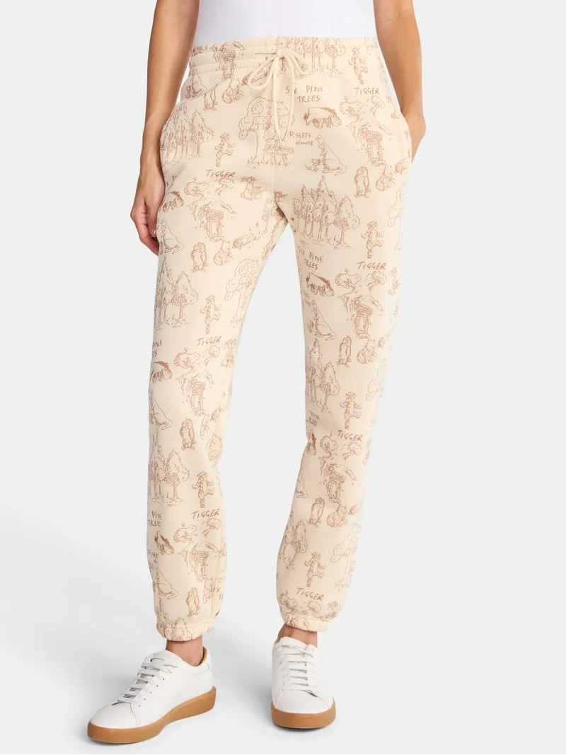 Winnie the Pooh Women's Graphic Fleece Joggers, Sizes XXS-XXL | Walmart (US)