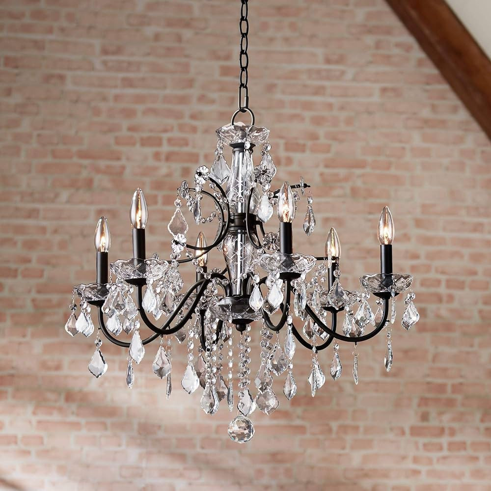 Vienna Full Spectrum Beverly Dark Bronze Chandelier Lighting 26" Wide Vintage Style Clear Crystal... | Amazon (US)