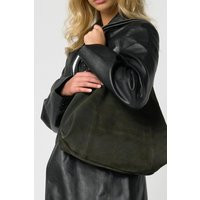 Womens Dark Green Cow Suede Bag - One Size | NastyGal UK
